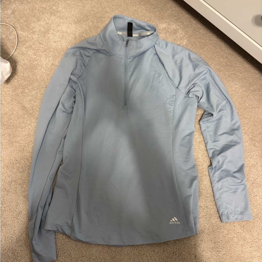 Adidas Sky Blue Golf Pullover